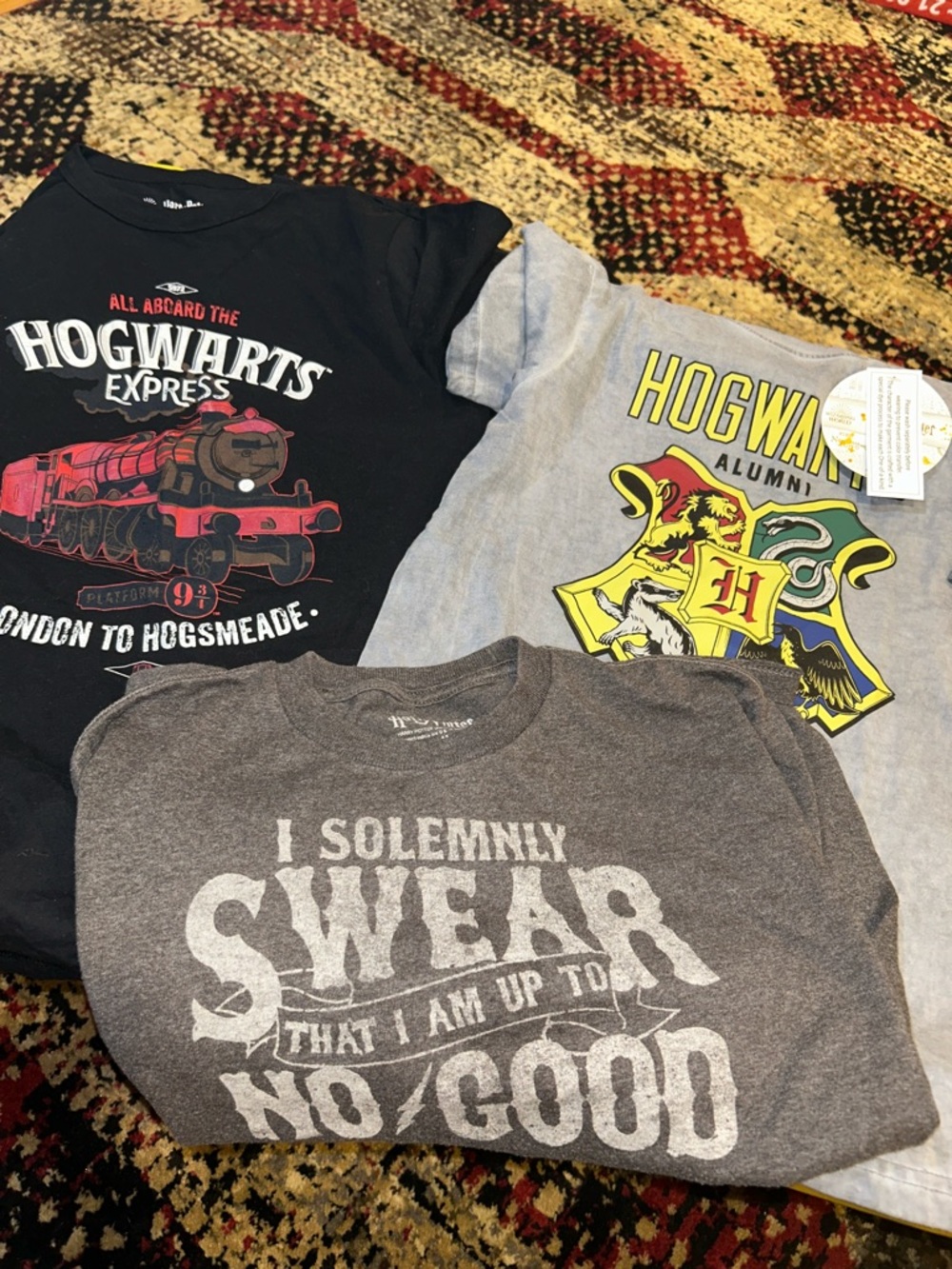 Lot of 3 Harry Potter youth medium tee shirts
